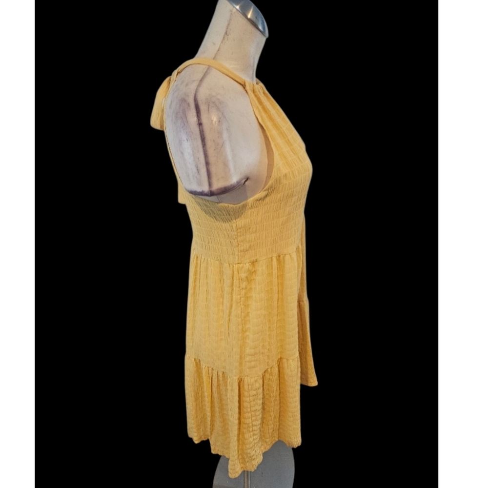 A New Day Size XS Yellow Halter Dress - Picture 4 of 7